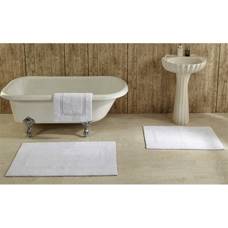 Better Trends Better Trends BALU2134WH Lux Bathrug; White - 21 x 34 in. BALU2134WH